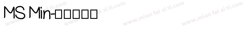 MS Min字体转换